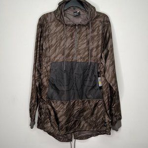 Under Armour Men's Jacket M Camo Print Pullover Windbreaker Green Camo M